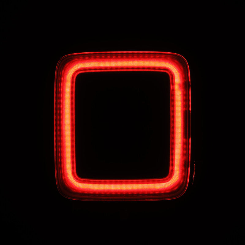 AlphaRex 18-23 Jeep Wrangler JL NOVA Prismatic LED Taillights Alpha-Black - Burkken Auto Parts