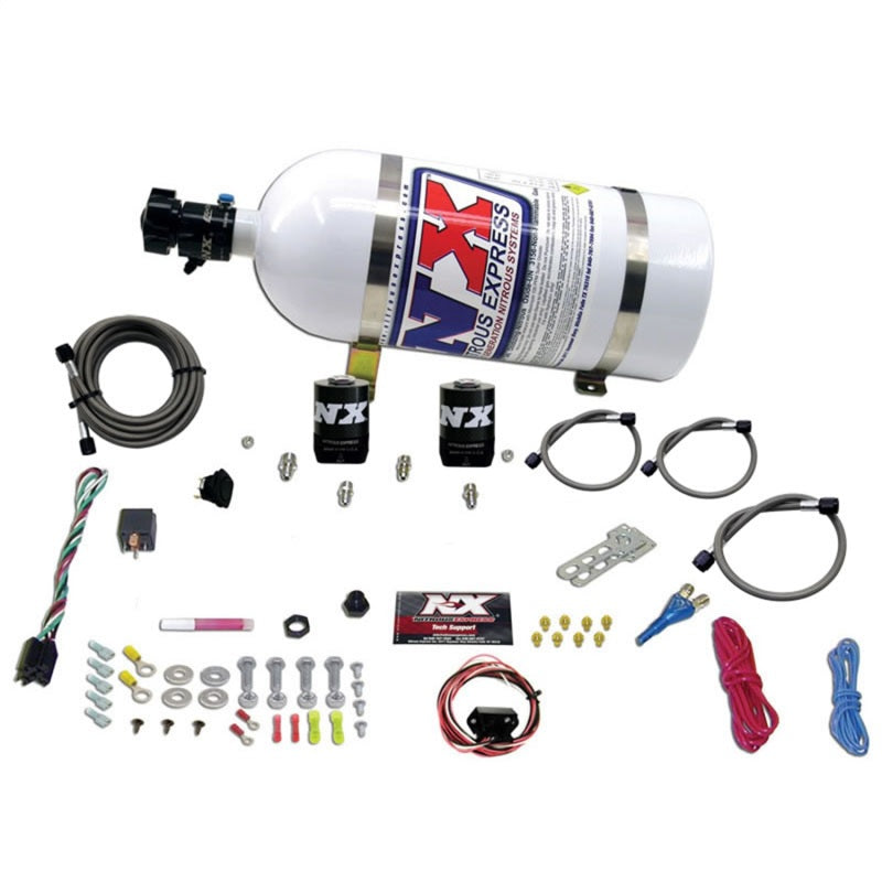 Nitrous Express 10-15 Chevrolet Camaro (5th Gen) Single Nozzle Nitrous Kit (35-150HP) w/10lb Bottle - Burkken Auto Parts