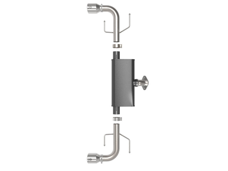 aFe Takeda 17-21 Mazda CX-5 2.5L (t) 2.5in. SS Axle-Back Exhaust System w/Polished Tips - Burkken Auto Parts