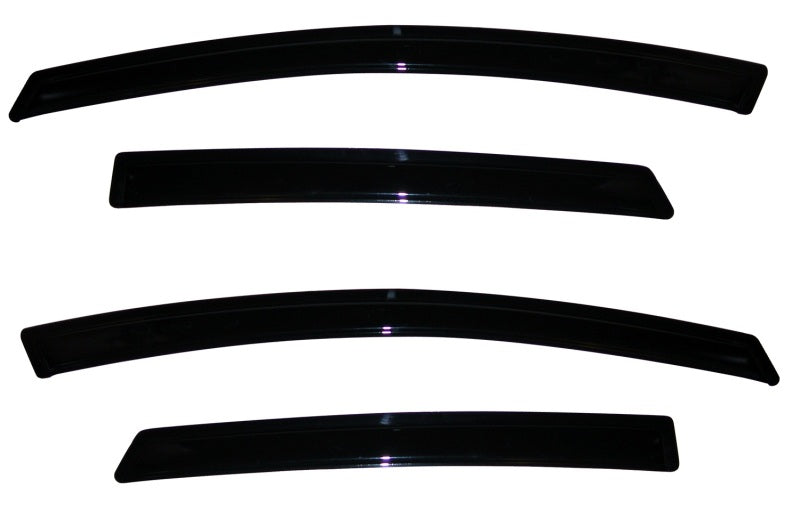 AVS 09-18 Ford Fiesta (Sedan & Hatch) Ventvisor Outside Mount Window Deflectors 4pc - Smoke - Burkken Auto Parts