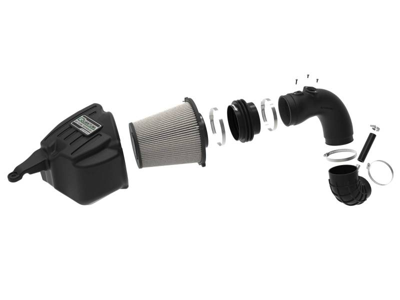 aFe 07-09 Ram 2500/3500 Cummins L6-6.7L (td) Quantum Cold Air Intake System w/ Pro Dry S Filter - Burkken Auto Parts