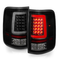 ANZO 2004-2006 Ford F-150 LED Tail Lights w/ Light Bar Black Housing Smoke Lens - Burkken Auto Parts