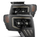 AlphaRex 09-14 Ford F-150 PRO-Series Projector Headlights Black w/Activation Light Seq Signal SB DRL - Burkken Auto Parts
