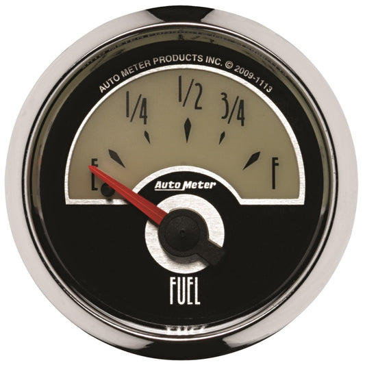 AutoMeter Gauge Fuel Level 2-1/16in. 0 Ohm(e) to 90 Ohm(f) Elec Cruiser - Burkken Auto Parts