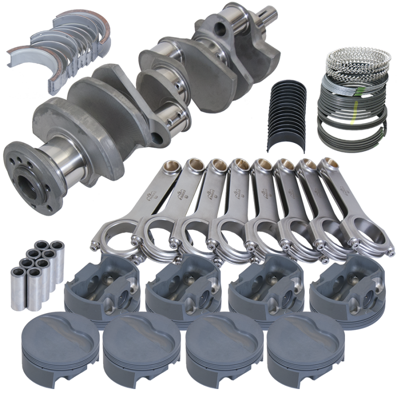Eagle Pontiac 455 4.500in Crank 6.800in H-Beam -6cc Flat Top 4.185in Pistons Rotating Assembly - Burkken Auto Parts