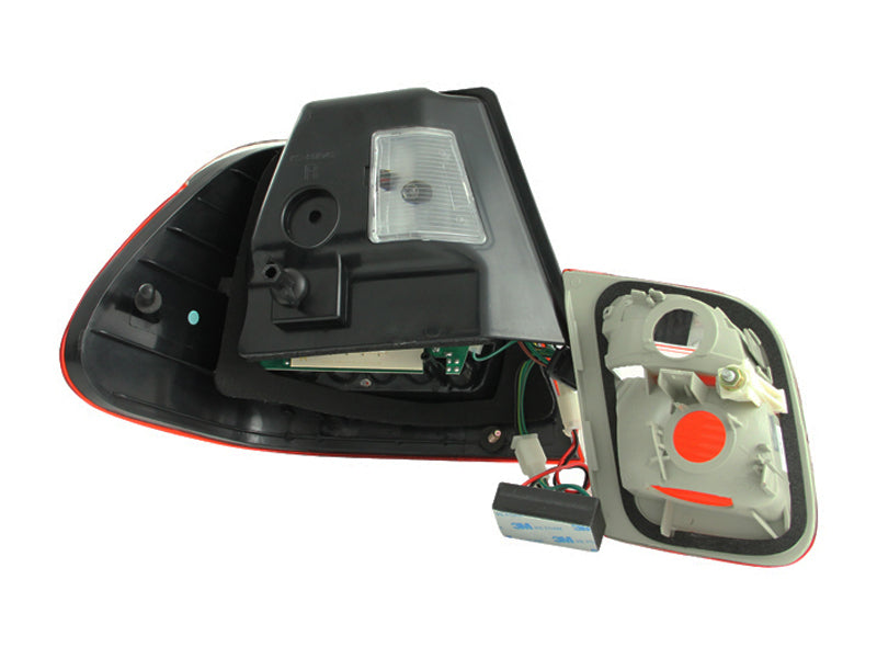 ANZO 2002-2005 4DR BMW 3 Series E46 LED Taillights Red/Smoke - Burkken Auto Parts