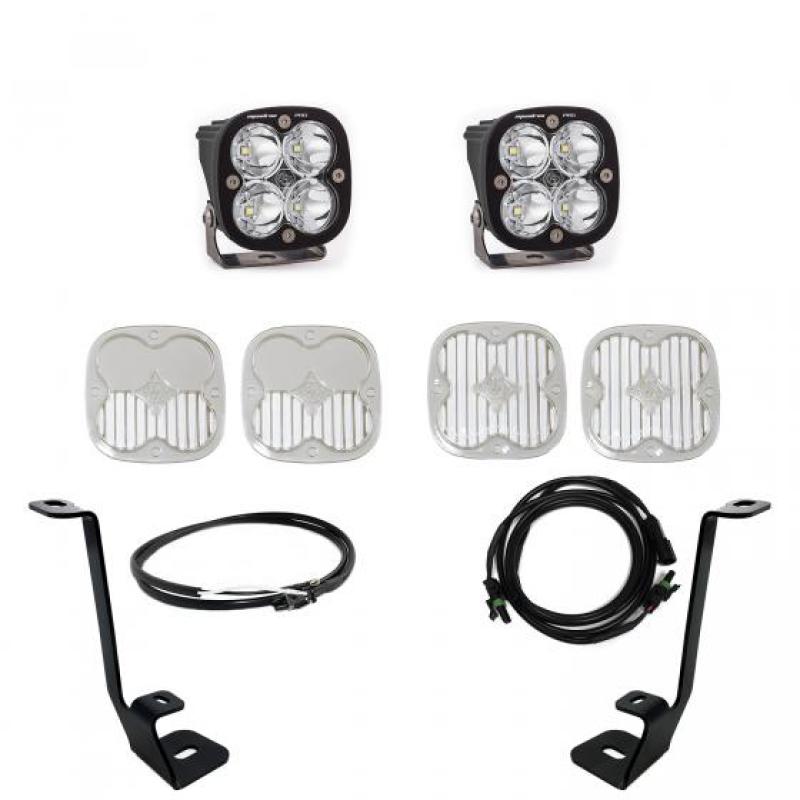 Baja Designs 2021+ Ford F150 A Pillar Kit Squadron Pro Spot with Upfitter - Burkken Auto Parts