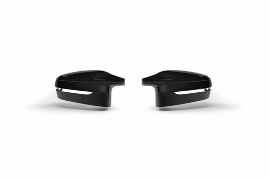 Akrapovic 2021+ BMW (G87) M2, (G80) M3 &amp; (G82) M4 Mirror Cap Set- Gloss Carbon - Burkken Auto Parts