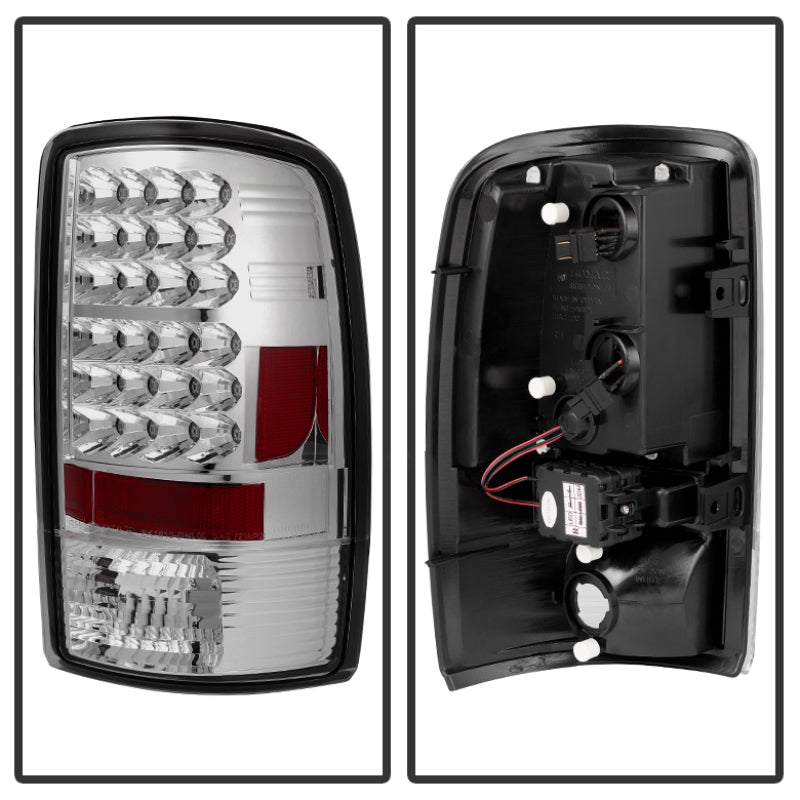 Spyder Chevy Suburban/Tahoe 1500/2500 00-06/GMC Yukon LED Tail Lights Chrome ALT-YD-CD00-LED-C - Burkken Auto Parts