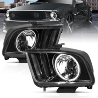 ANZO 2005-2009 Ford Mustang Crystal Headlights w/ Halo Black (CCFL) - Burkken Auto Parts