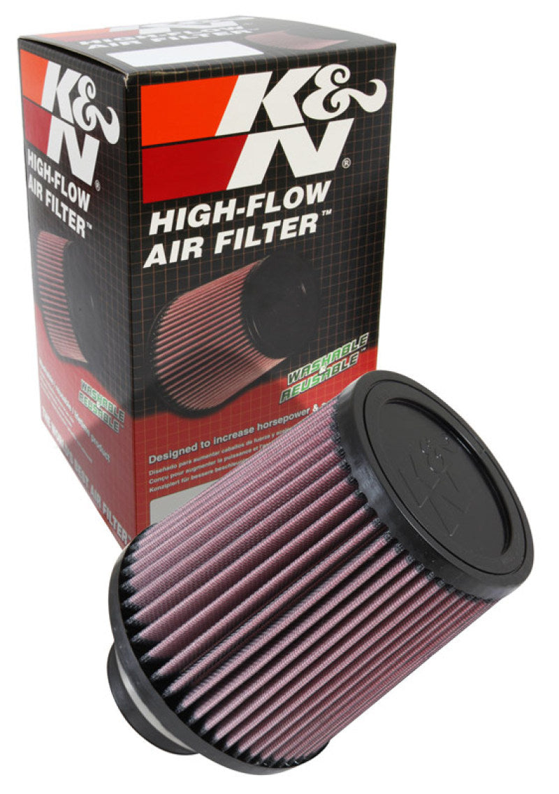 K&N Filter Universal Rubber Filter 2 3/4 inch Flange 6 inch Base 5 inch Top 6 1/2 inch Height - Burkken Auto Parts