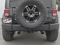 aFe Rebel Series 2.5in 409 SS Axle-Back Exhaust w/Polished Tips 07+ Jeep Wrangler (JK) V6 3.6L/3.8L - Burkken Auto Parts