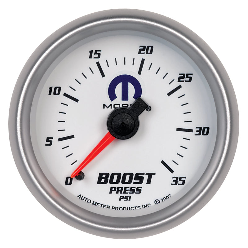Autometer Mopar 2-1/16in Mechanical 0-35PSI Boost Gauge - Burkken Auto Parts