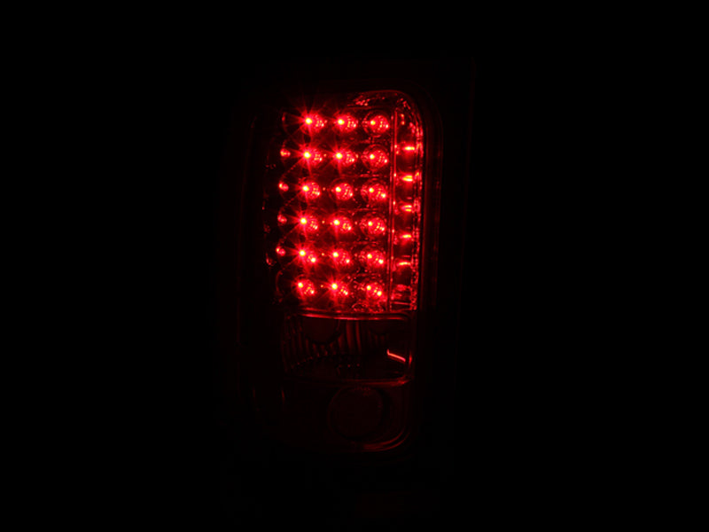 ANZO 1994-2001 Dodge Ram LED Taillights Red/Clear - Burkken Auto Parts