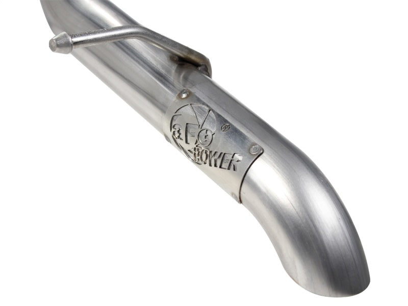 aFe MACHForce XP Exhaust Cat-Back 2.5in SS-409 Hi-Tuck 12-14 Jeep Wrangler Unlimited V6 3.6L 4Dr - Burkken Auto Parts