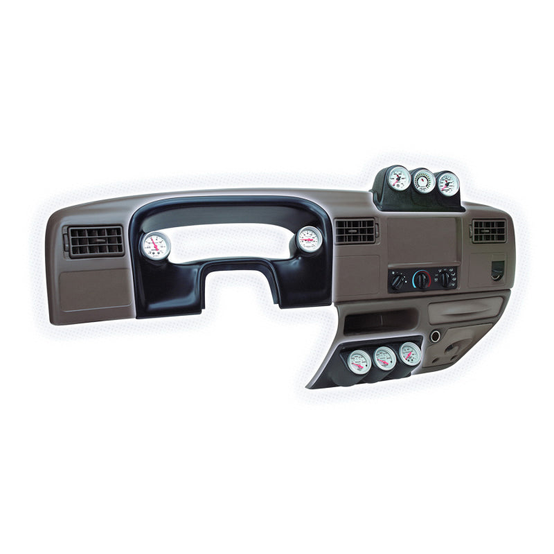 Autometer 99-03 Ford Super Duty 52mm Black Triple Dash Top Pod - Burkken Auto Parts