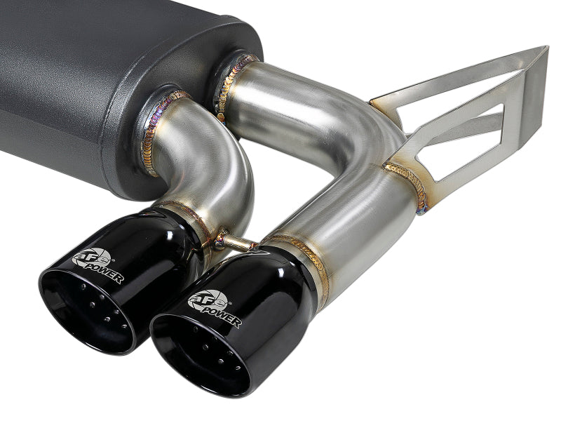 aFe MACH ForceXP 2.5 IN 304 Stainless Steel Cat-Back Exhaust System w/ Black Tips 01-06 BMW M3 (E46) - Burkken Auto Parts