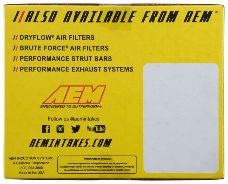 AEM C.A.S 18-19 Subaru Forester 2.5L F/I Cold Air Intake System - Burkken Auto Parts