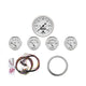 Autometer Old Tyme White 5 Piece Kit (MPH/FUEL/OILP/WTMP/BAT) 59-60 Chevy Car Direct-Fit Dash Kit - Burkken Auto Parts