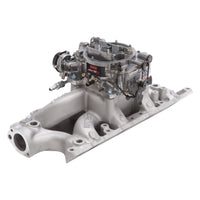 Edelbrock Manifold And Carb Kit Performer RPM Air-Gap Small Block Ford 289-302 Natural Finish - Burkken Auto Parts