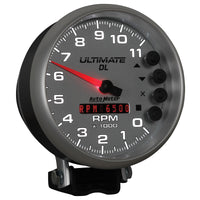 Autometer 5 inch Ultimate DL Playback Tachometer 11000 RPM - Silver - Burkken Auto Parts
