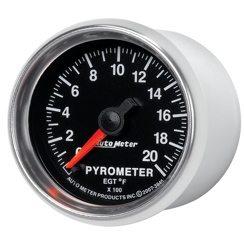 Autometer GS 0-2000 degree F Full Sweep Electronic Pyrometer Gauge - Burkken Auto Parts