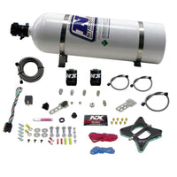 Nitrous Express 96-04 Ford Mustang 4.6L 2 Valve Nitrous Plate Kit w/15lb Bottle - Burkken Auto Parts