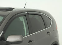 AVS 12-16 Honda CR-V Ventvisor Outside Mount Window Deflectors 4pc - Smoke - Burkken Auto Parts