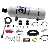 Nitrous Express GM LS 102mm Nitrous Plate Kit (50-400HP) w/15lb Bottle - Burkken Auto Parts