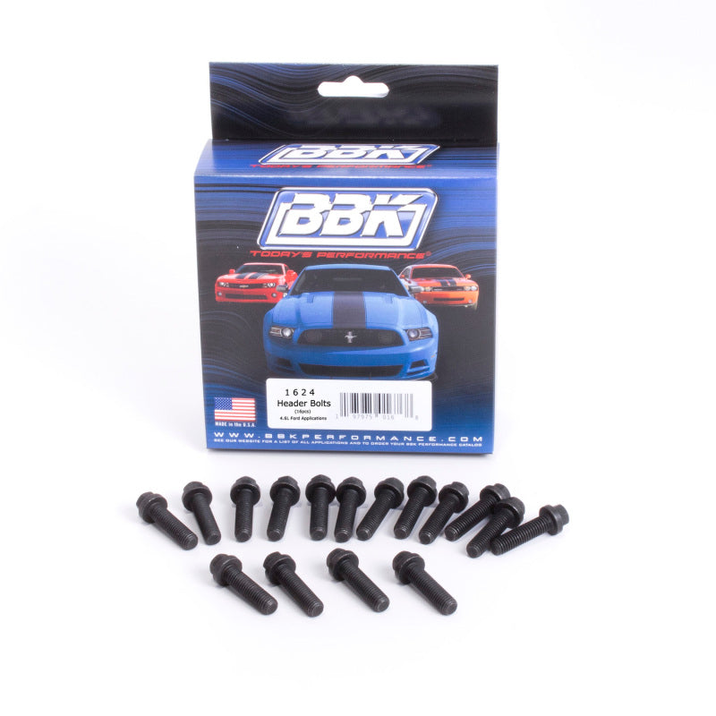 BBK Ford Modular 4.6 5.4 Exhaust Header Bolts 8mm 1.25 x 30mm (16) - Burkken Auto Parts