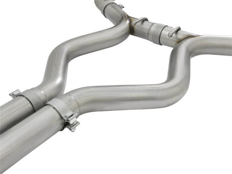 aFe MACHForce XP 3in Sport Tone Cat-Back Exhausts w/ Polished Tips 15-17 Ford Mustang V6/V8 - Burkken Auto Parts