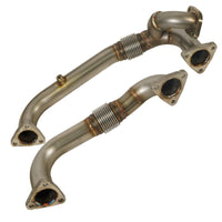 BD Diesel 08-10 Ford F-250/F-350/F-450/F-550 Powerstroke 6.4L Up Pipes Kit w/Manifold Set - Burkken Auto Parts