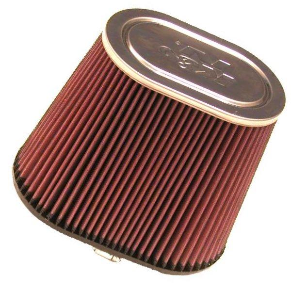K&N Univrsl Rubber Oval Tprd Filter 2.438in F ID/3.75in B-OW/4.5in B-OL/2.5in T-OW/3.5in T-OL/6in H - Burkken Auto Parts