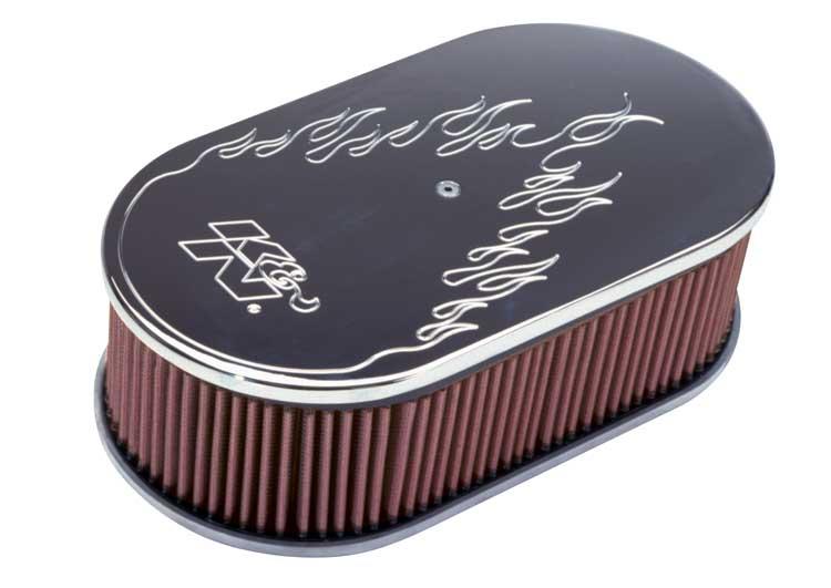 K&N Small Oval Electric Design 2in h - Burkken Auto Parts
