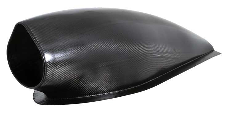 K&N Universal Filter with Carbon Fiber Top & Base-12in Base O/S Length x 6in Base O/S Width x 7in H - Burkken Auto Parts
