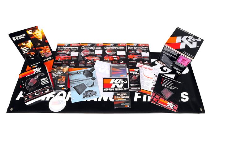 K&N  Promotional Decal/Sticker Pack - Burkken Auto Parts